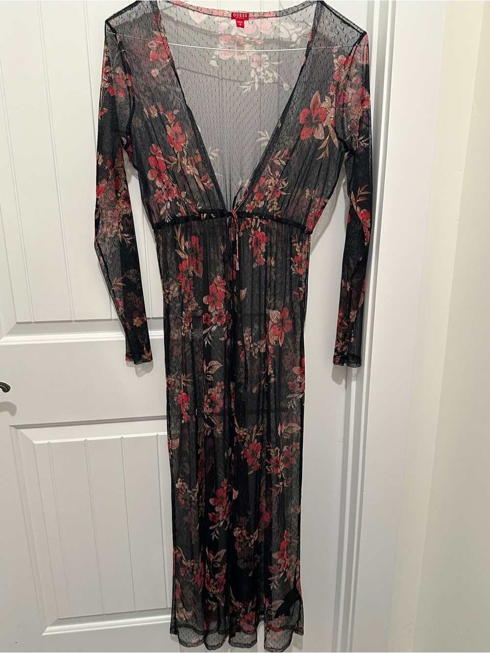 Guess Medium Sheer Lace/Mesh Robe